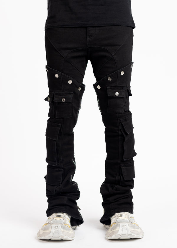 Obsidian Black Convertable Denim - Guapi Clothing