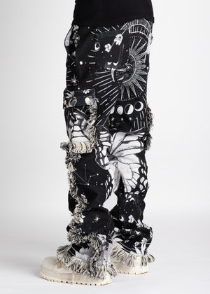 Obsidian Black Tapestry Pant