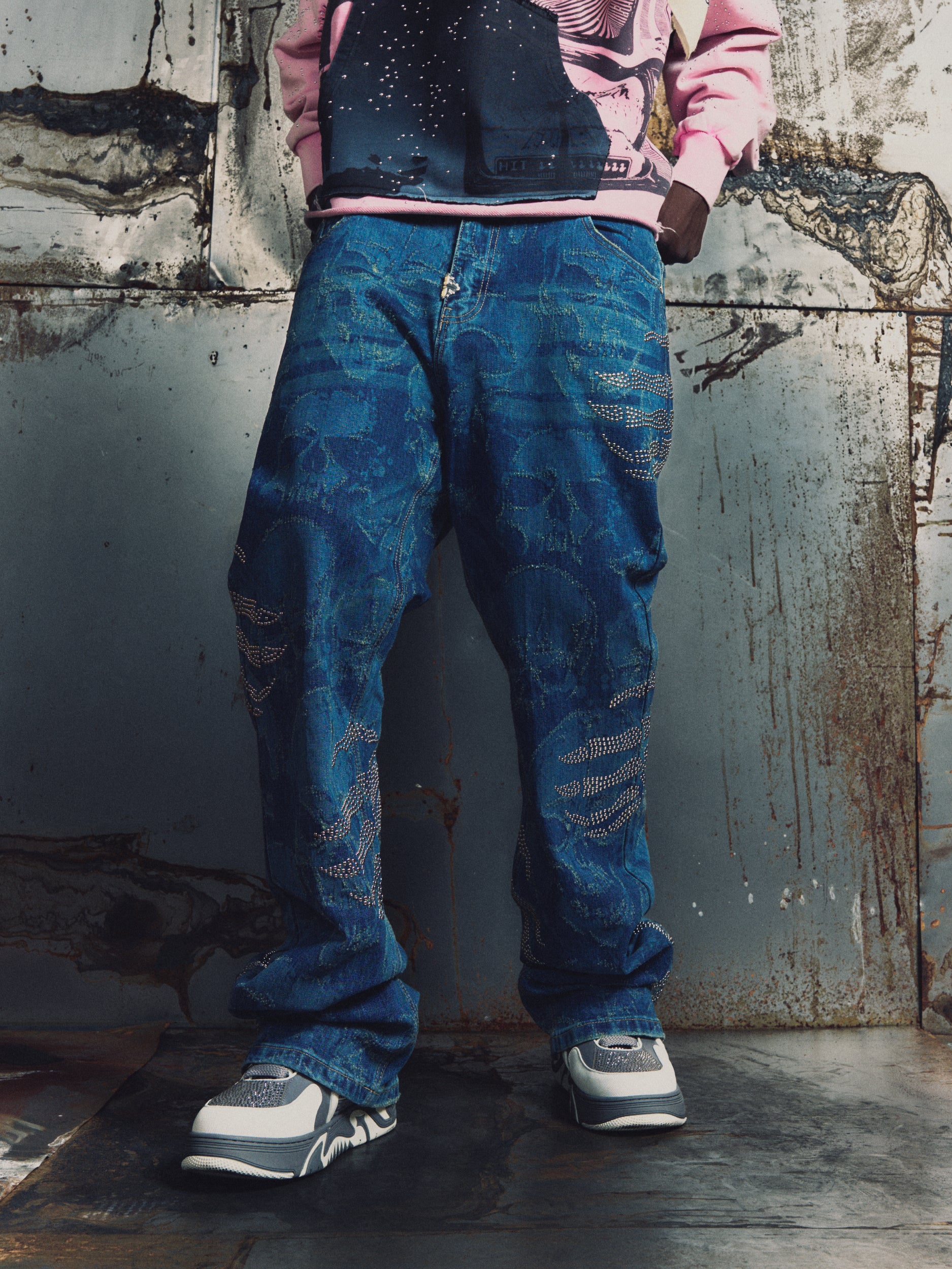 ポジャギNo.45 Hell Dragger Laser Denim Pant – GUAPI CLOTHING FZ-LLC