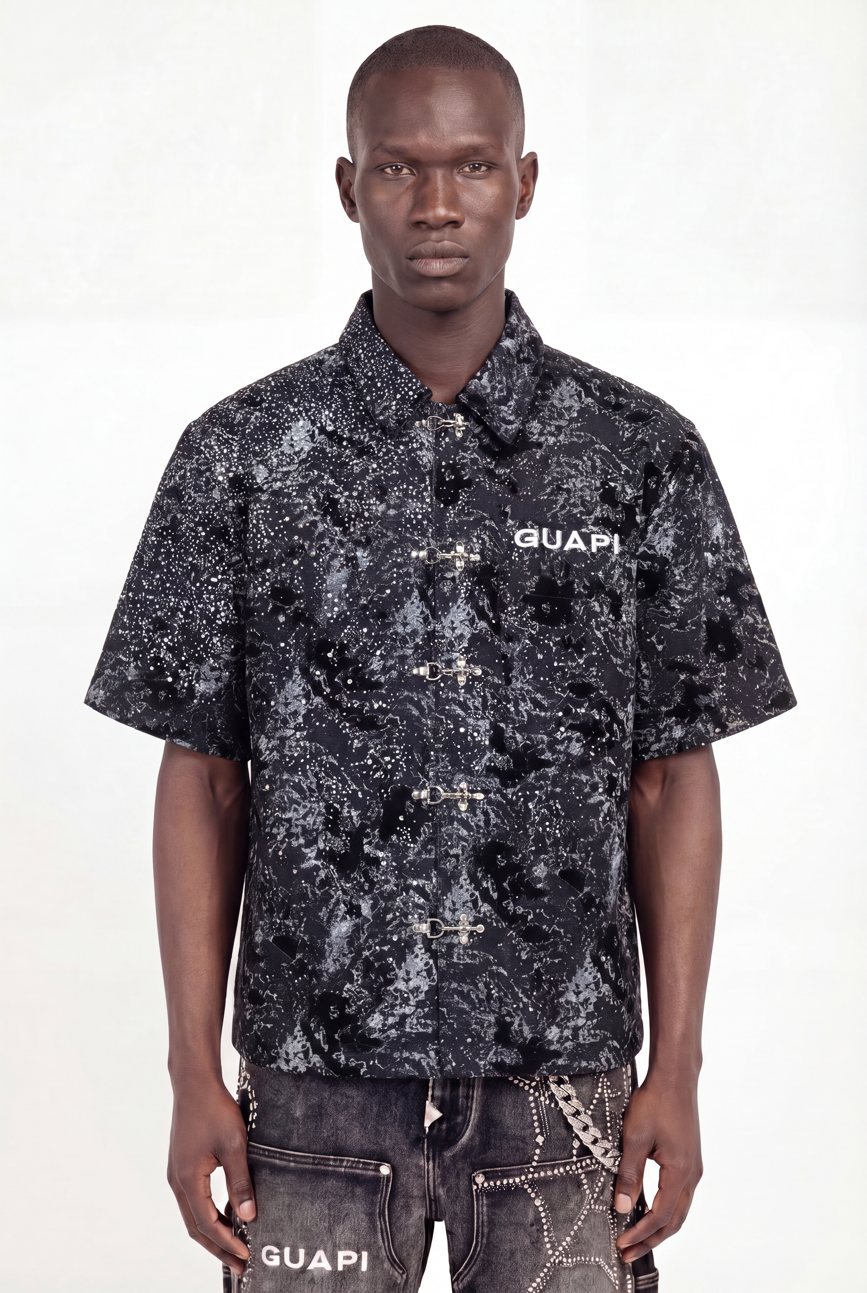 Obsidian Black Laser Velvet Shirt – GUAPI CLOTHING FZ-LLC