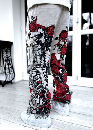 Death Rose Tapestry Pants