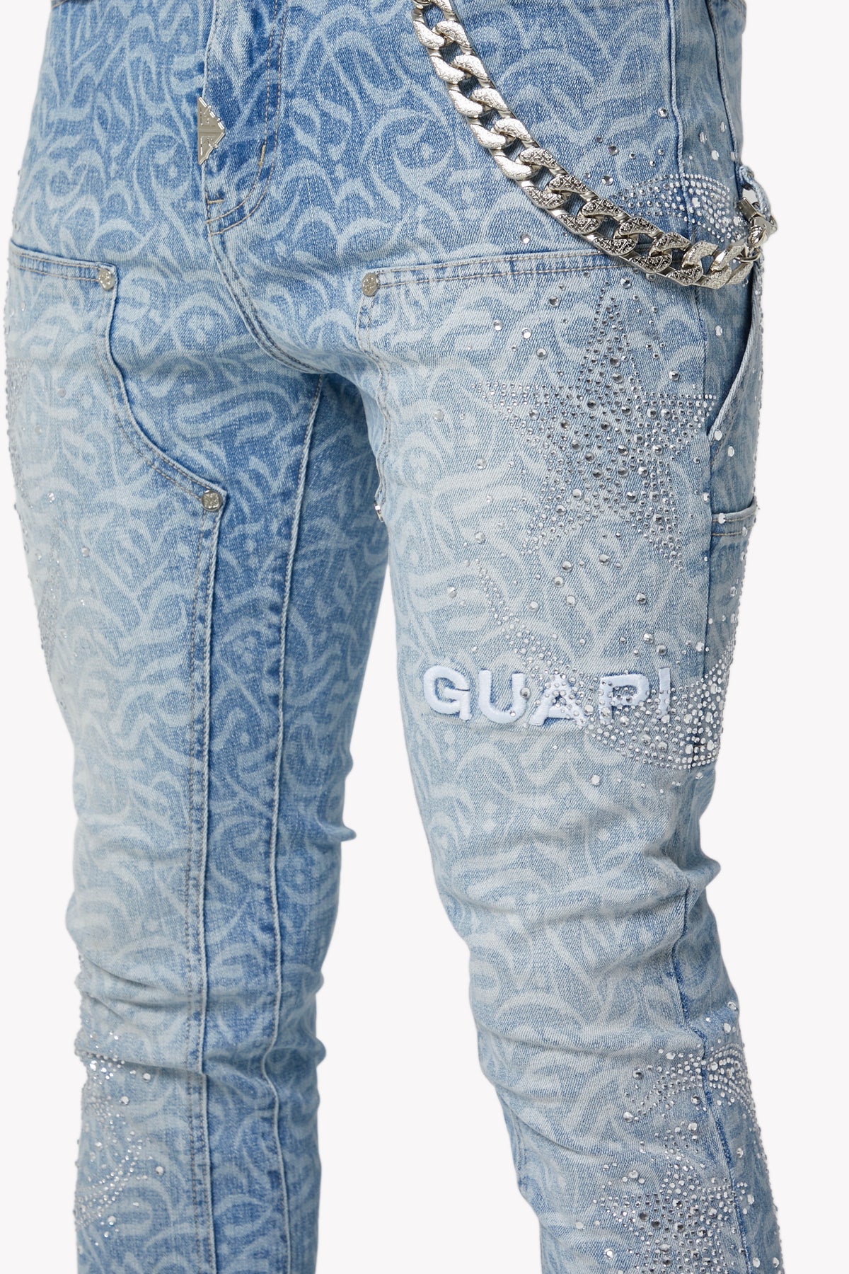 アクアブルー書道デニム – GUAPI CLOTHING FZ-LLC