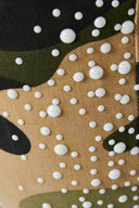 Camo Pearls Embellished Denim