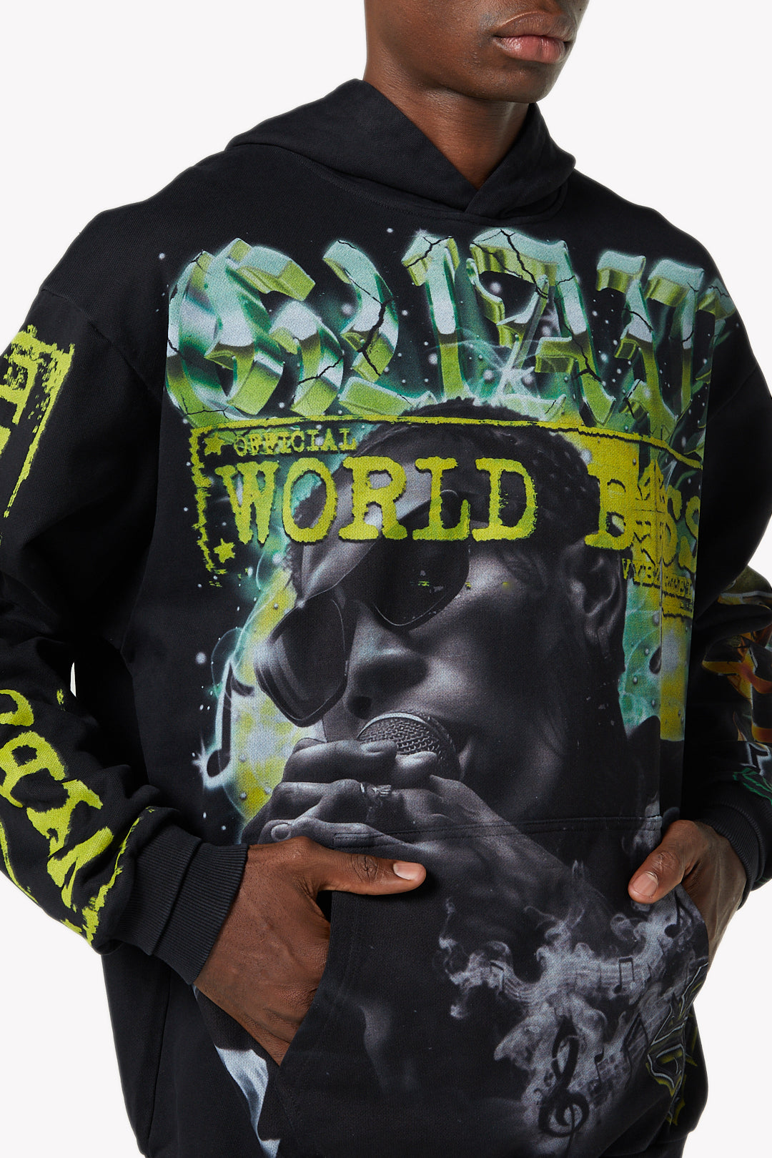 Black World Boss Hoodie V2 – GUAPI CLOTHING FZ-LLC