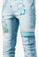 Aqua Blue Candy Riot Denim V2