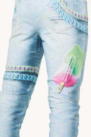 Aqua Blue Candy Riot Denim V2