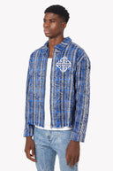 Royal Blue Stars Flannel