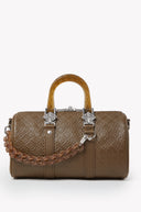 ココアブラウンミニダッフルバッグ