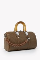 ココアブラウンミニダッフルバッグ