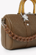 ココアブラウンミニダッフルバッグ