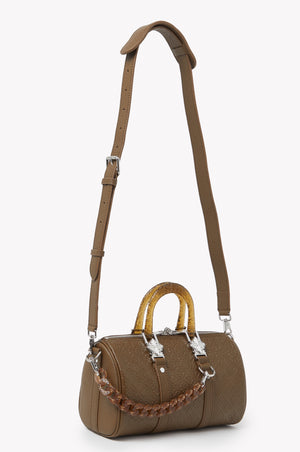 Cocoa Brown Mini Duffle Bag