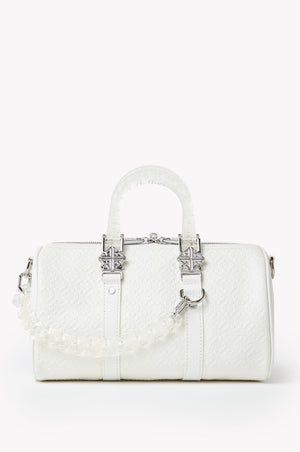Pearl White Mini Duffle Bag