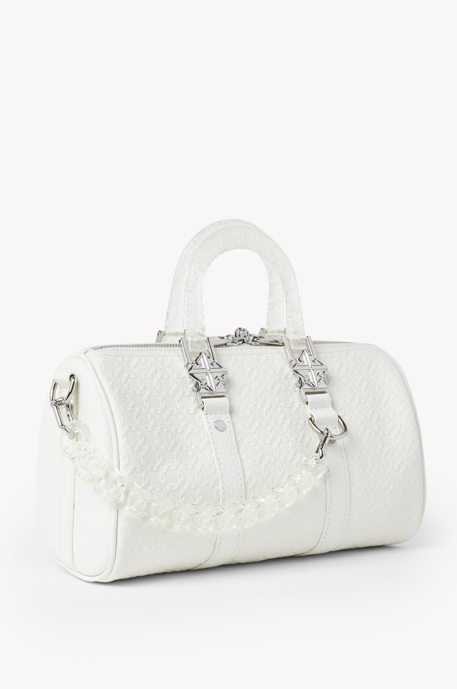 Pearl White Mini Duffle Bag