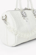 Pearl White Mini Duffle Bag