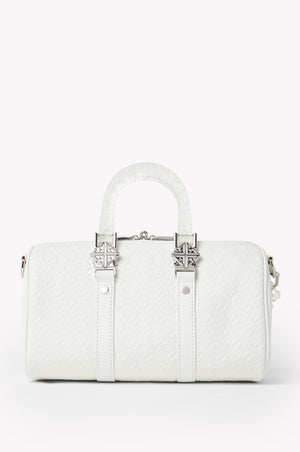 Pearl White Mini Duffle Bag