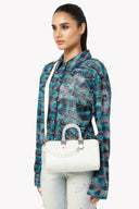 Pearl White Mini Duffle Bag