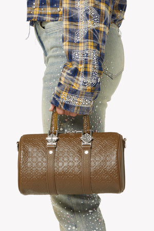Cocoa Brown Mini Duffle Bag