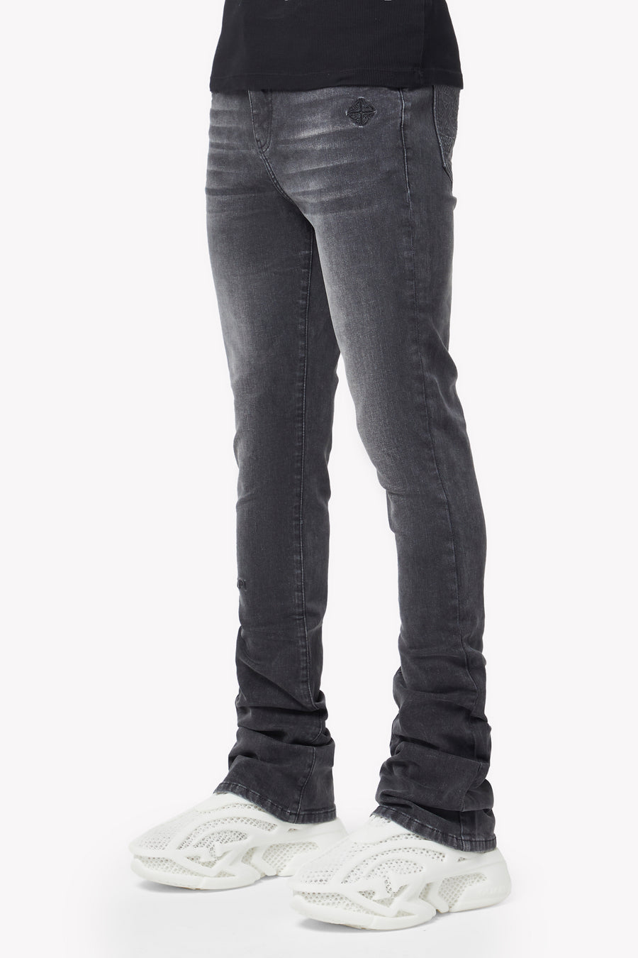 Iron Grey Basics Stacked Denim