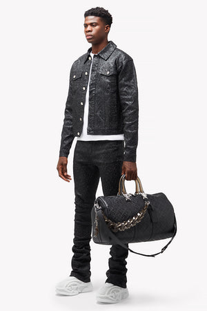 Obsidian Black Duffle Bag