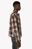 Mocha Rhinestone Flannel