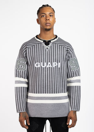 Shark Grey Knit Hockey Jersey