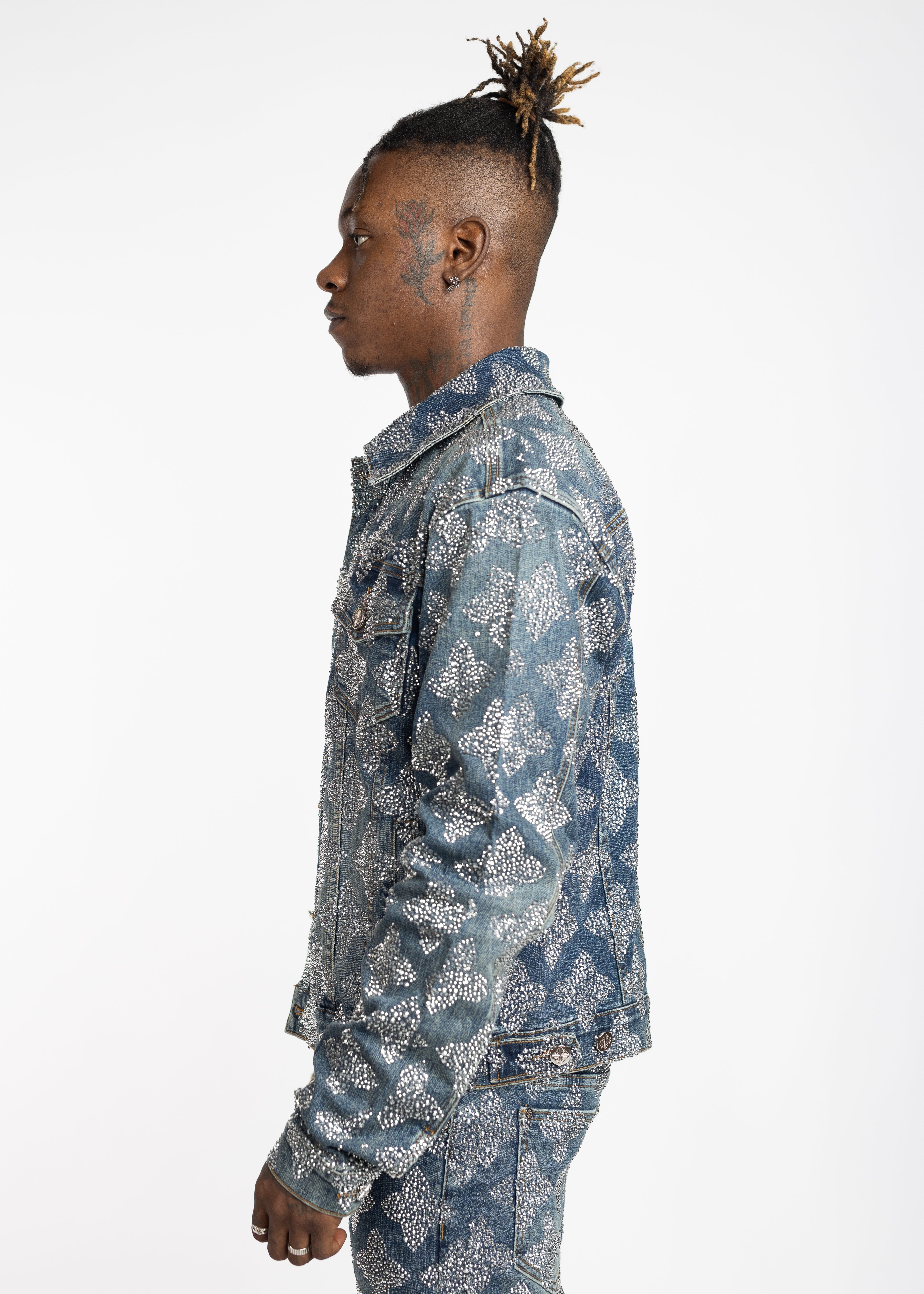 ヴィンテージブルーエンべリッシュデニムジャケット – Guapi Clothing