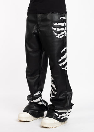 Obsidian Black Hell Dragger Leather Pant