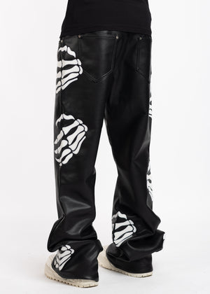 Obsidian Black Hell Dragger Leather Pant