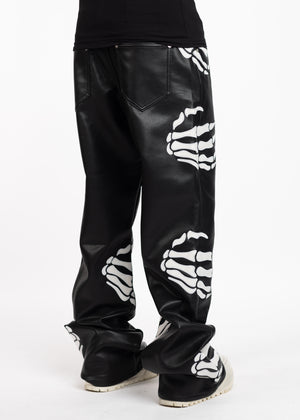 Obsidian Black Hell Dragger Leather Pant