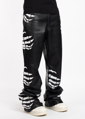 Obsidian Black Hell Dragger Leather Pant