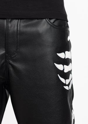 Obsidian Black Hell Dragger Leather Pant