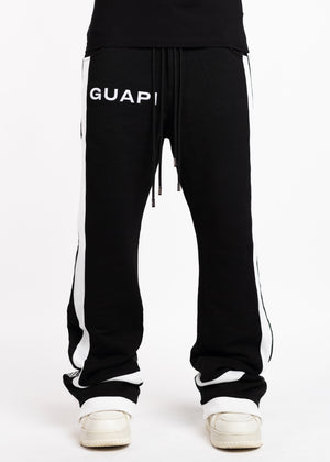 Obsidian Black Flared Sweat Pants