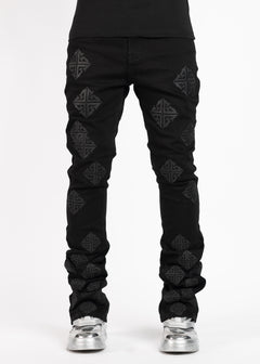 GUAPI グアピ　ワックスデニム　ブラック GUAPI グアピ ジーンズ OBSIDIAN BLACK WAXED SPIKES DENIM