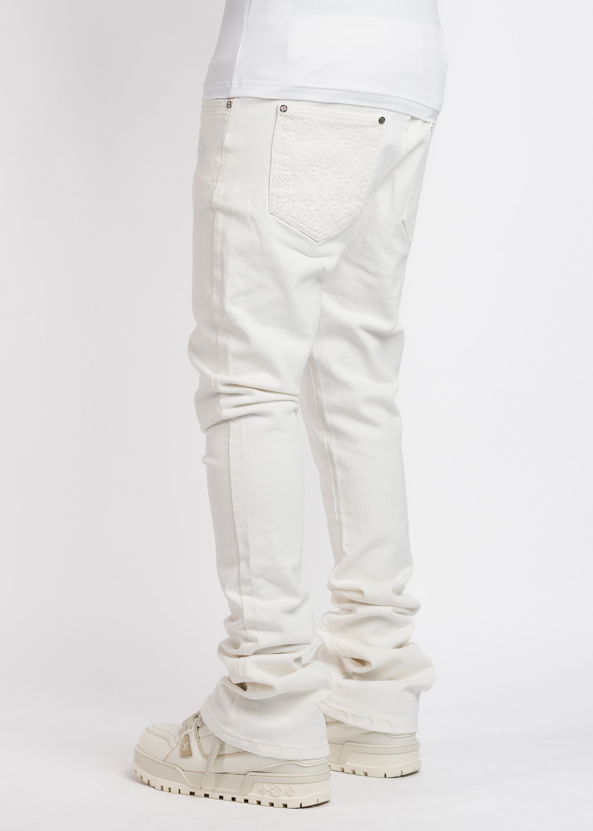 Off White Basics Stacked Denim
