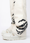 Cream Hell Dragger Leather Pant