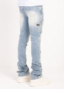 Aqua Blue Spider Denim