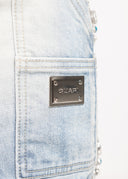 Aqua Blue Spider Denim