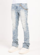 Aqua Blue Sashiko Denim