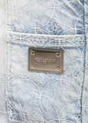 Aqua Blue Sashiko Denim