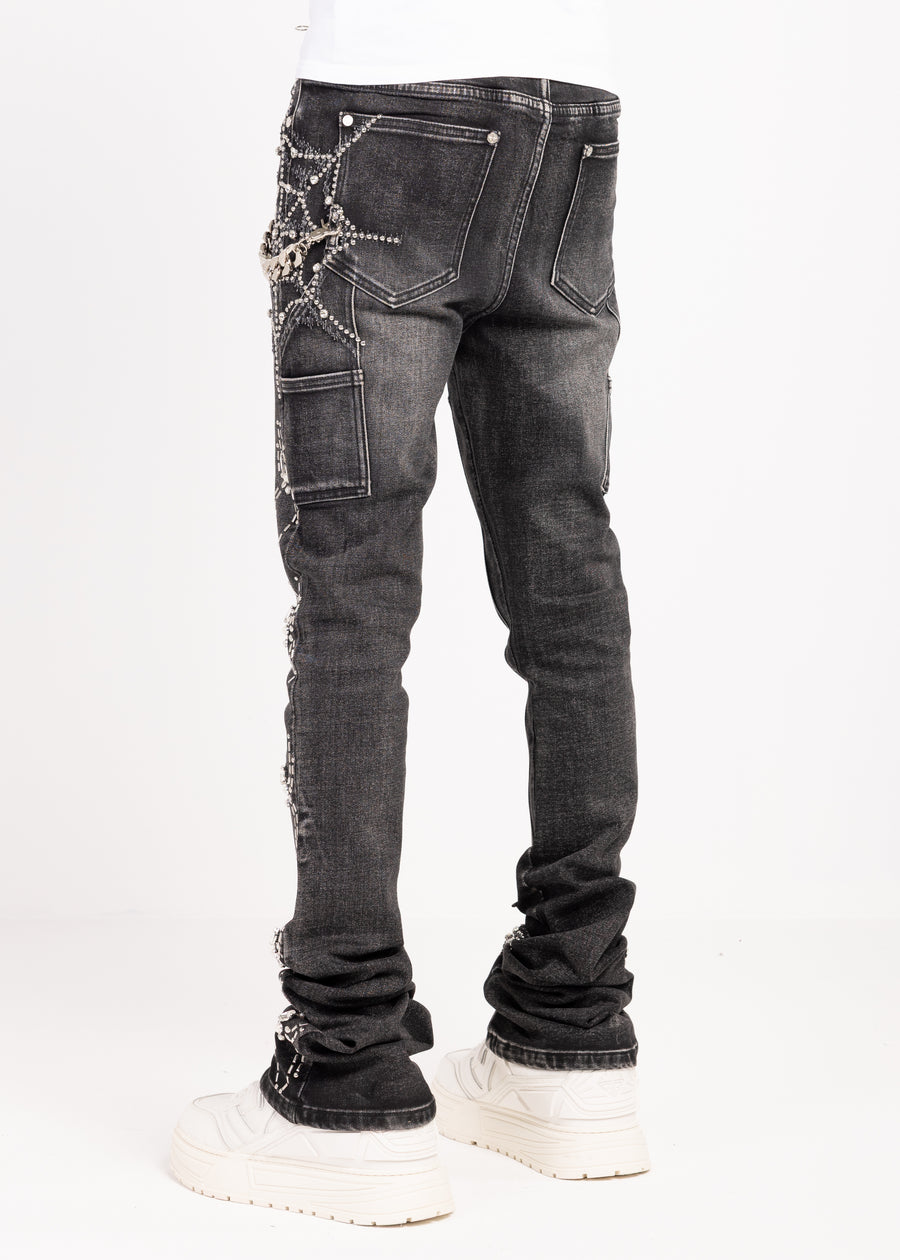 Obsidian Black Spider Denim V2