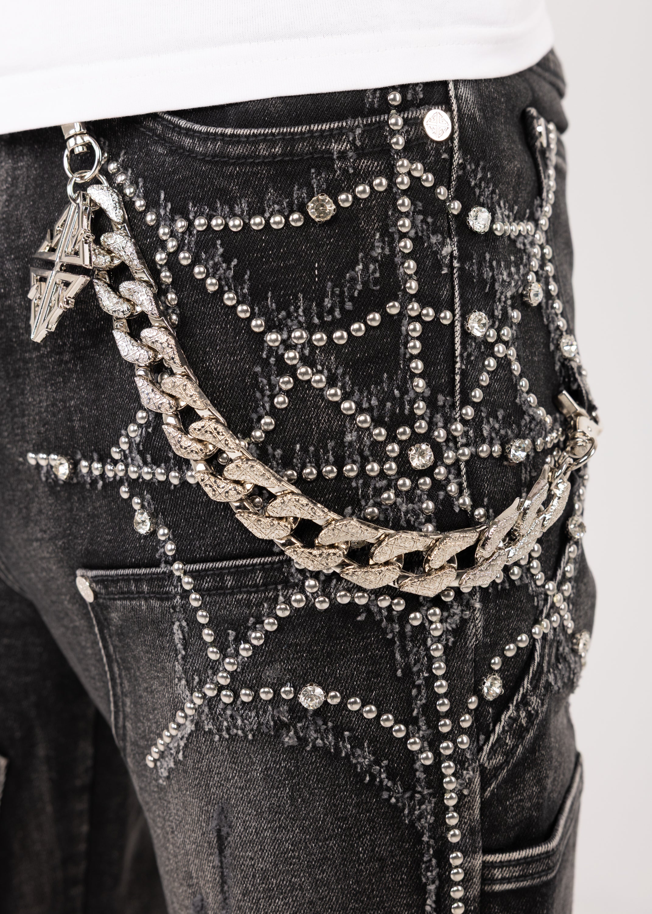 Obsidian Black Spider Denim V2 – GUAPI CLOTHING FZ-LLC