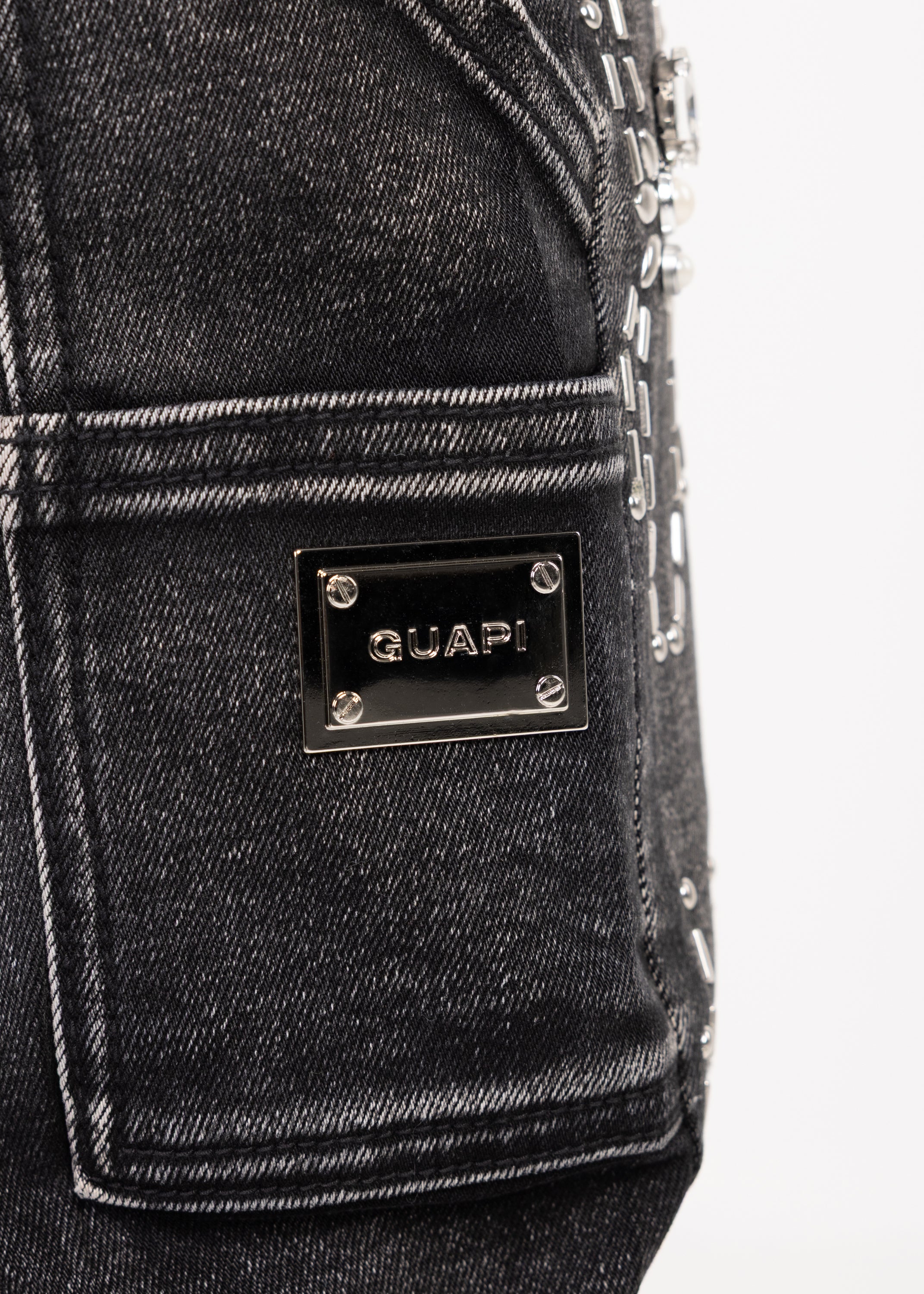 Obsidian Black Spider Denim V2 – GUAPI CLOTHING FZ-LLC