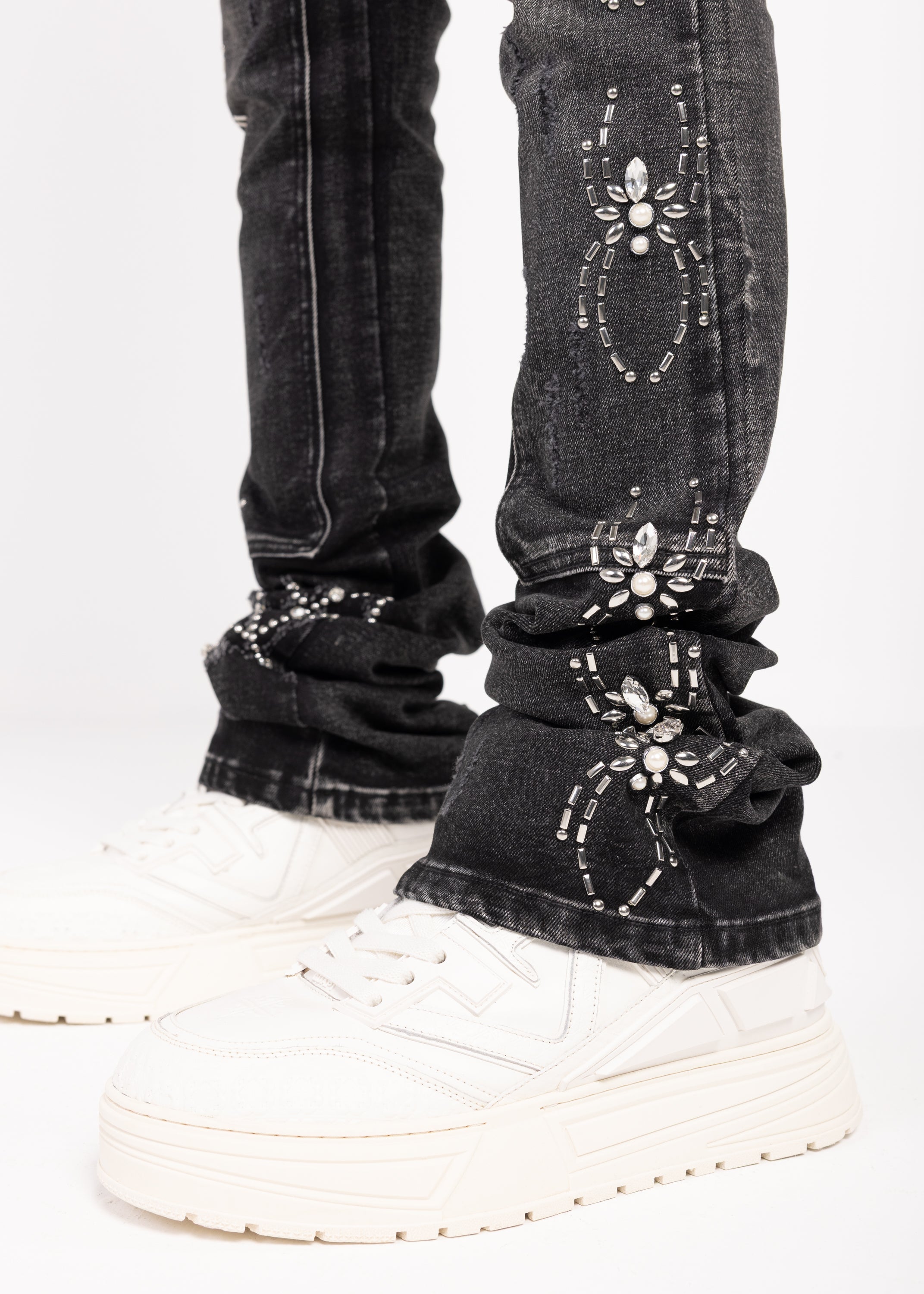 Obsidian Black Spider Denim V2 – GUAPI CLOTHING FZ-LLC