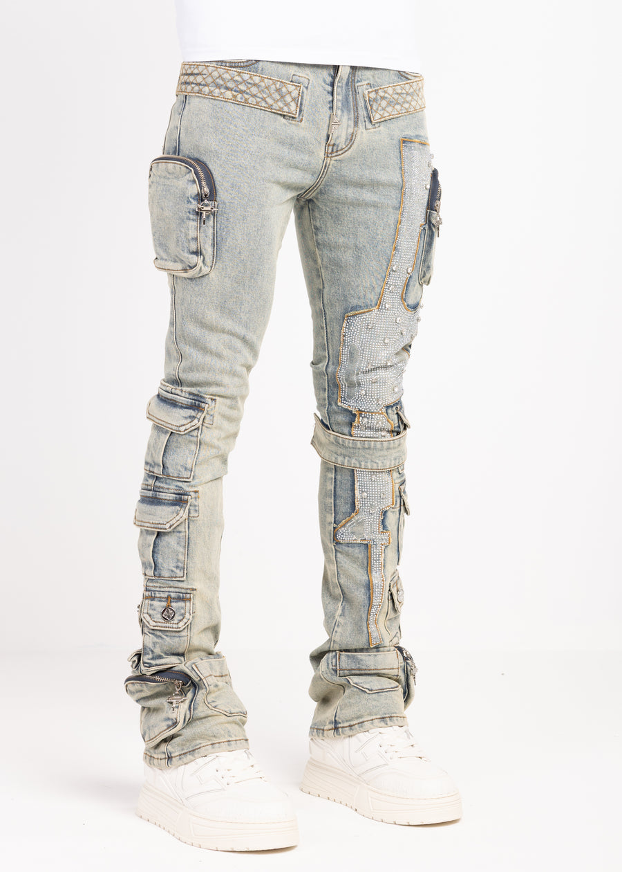Vintage Machine Gun Denim