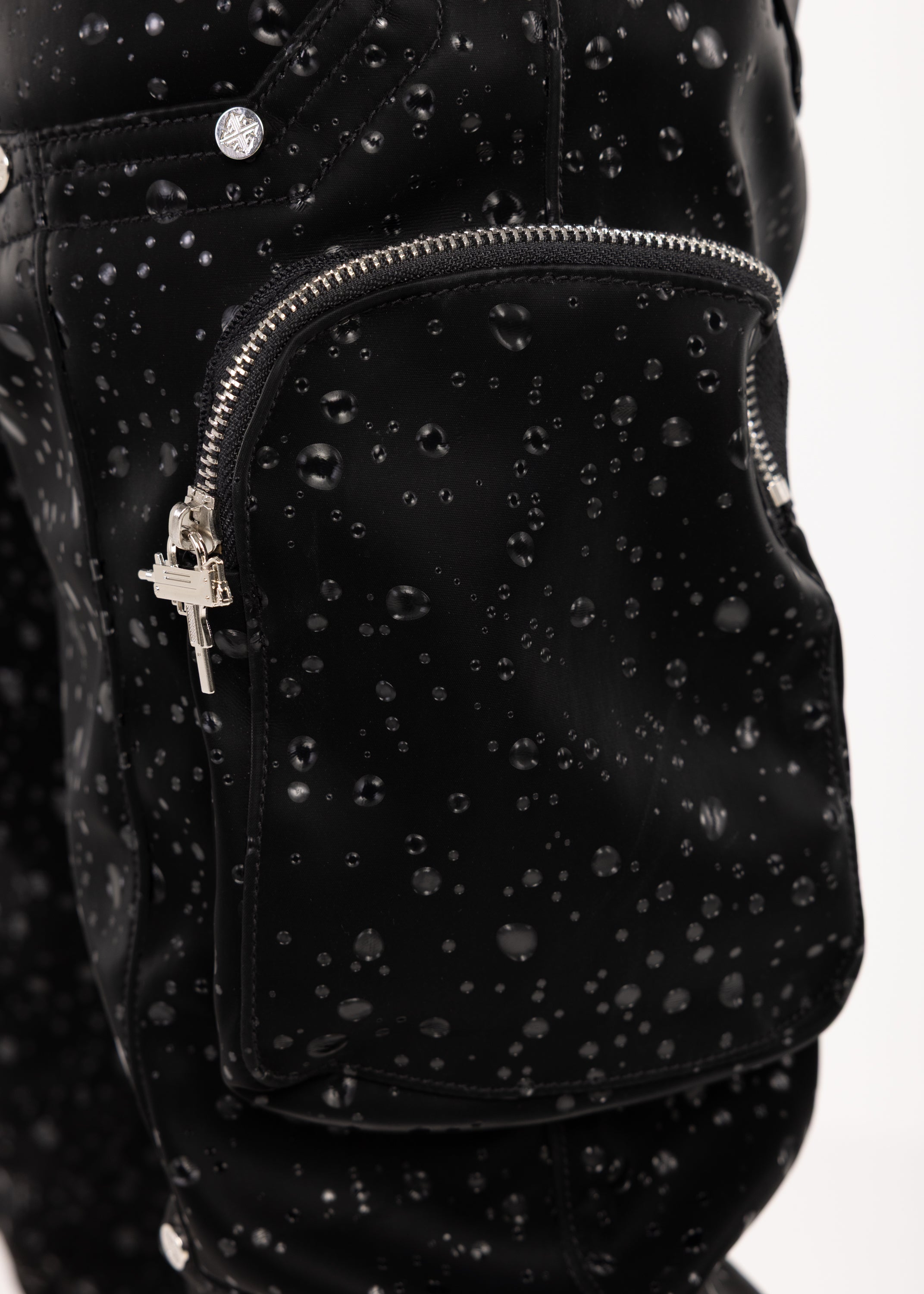 Obsidian Black Raindrop Cargo Leather Pant – GUAPI CLOTHING FZ-LLC