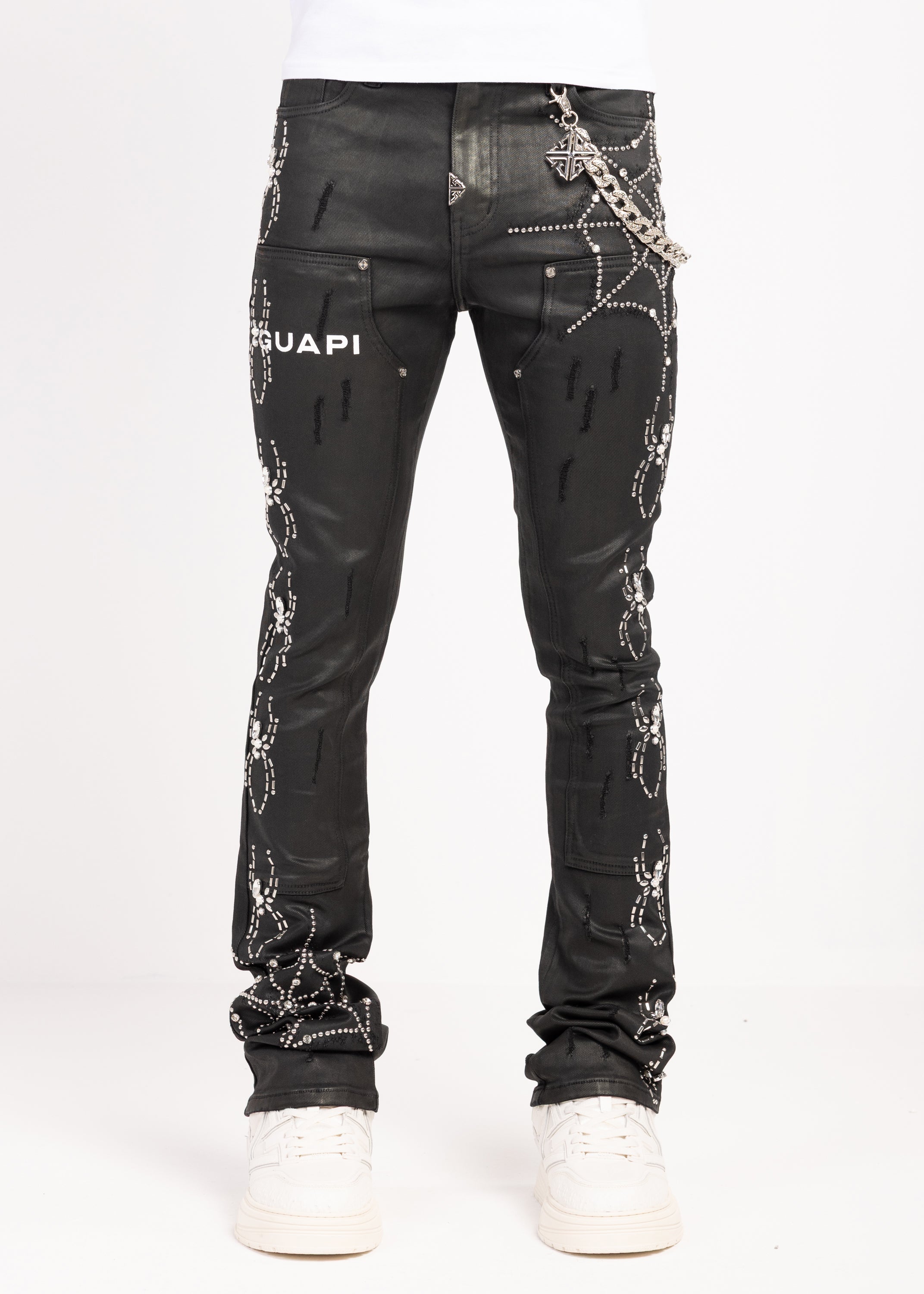 Obsidian Black Waxed Spider Denim – GUAPI CLOTHING FZ-LLC