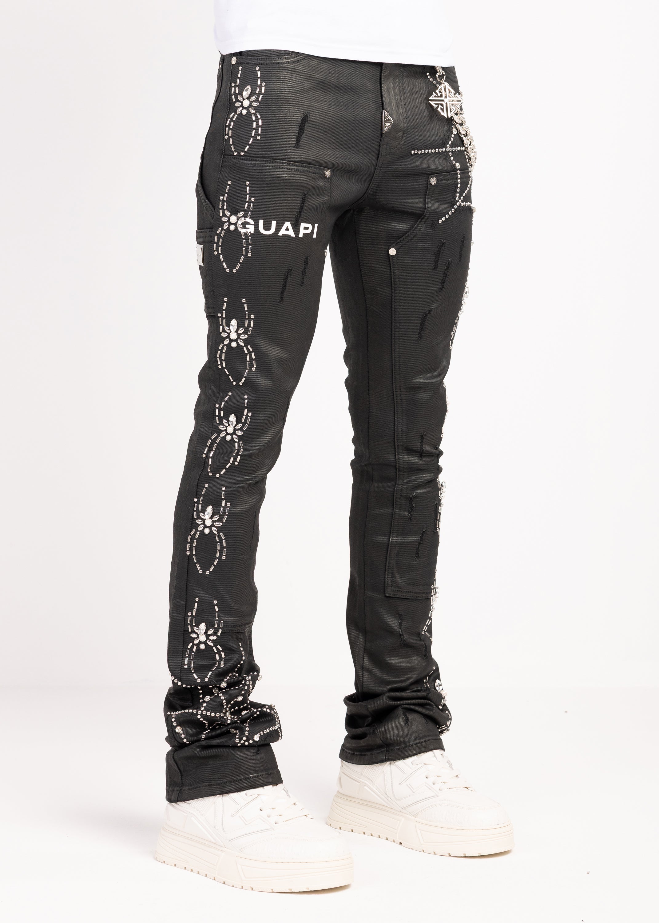 Obsidian Black Waxed Spider Denim – GUAPI CLOTHING FZ-LLC