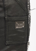 Obsidian Black Waxed Spider Denim