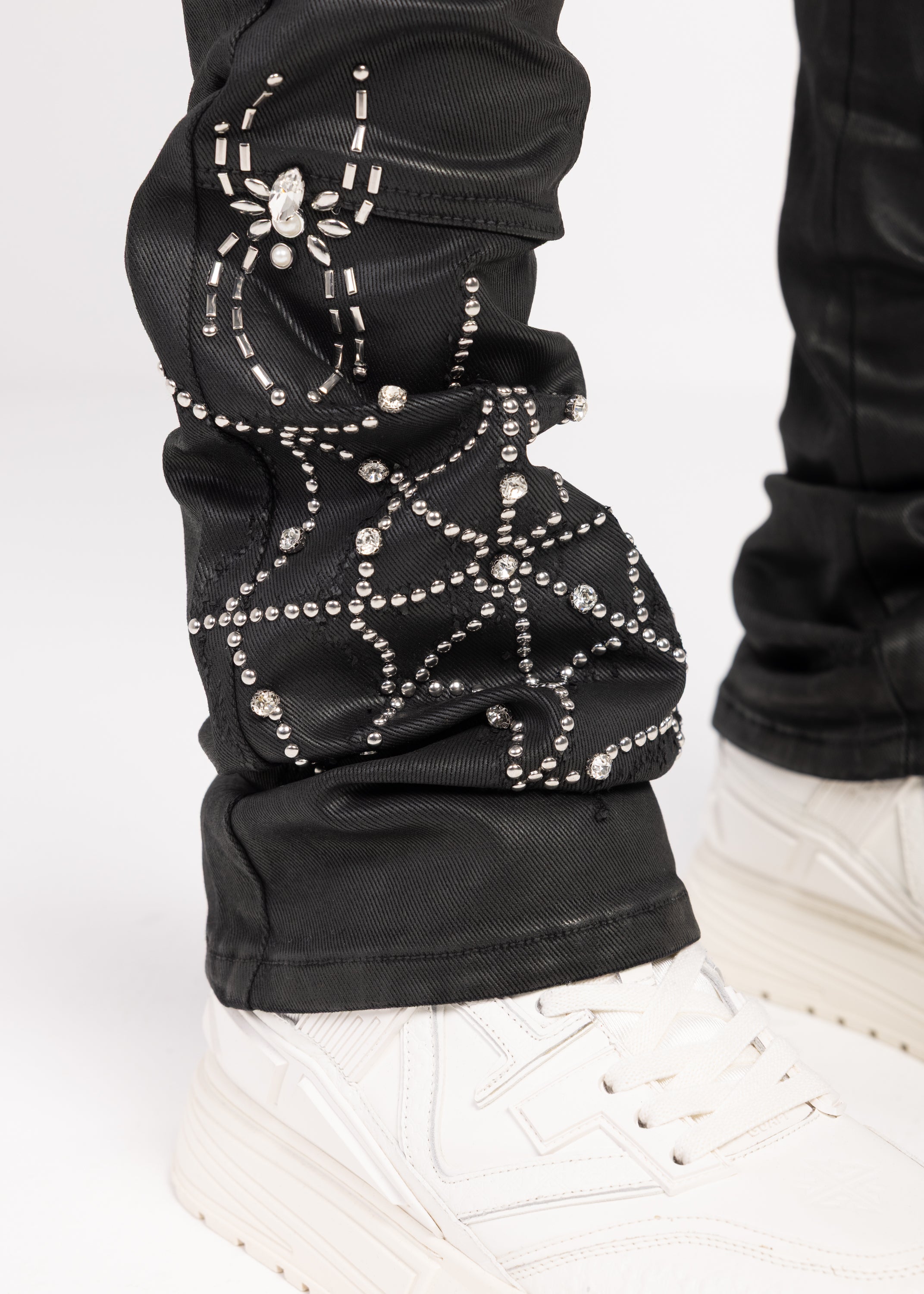 Obsidian Black Waxed Spider Denim – GUAPI CLOTHING FZ-LLC
