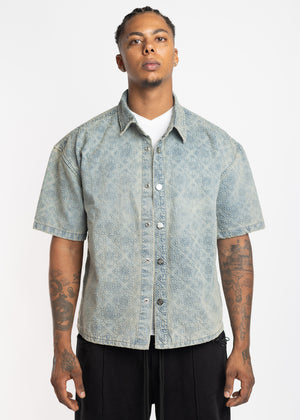 Vintage Blue Denim Shirt